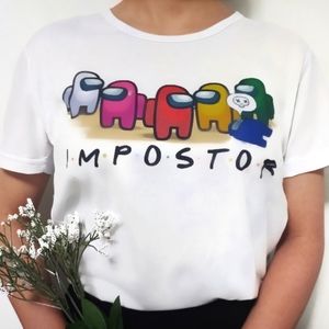 Among Us Shirt + 10 Stickers